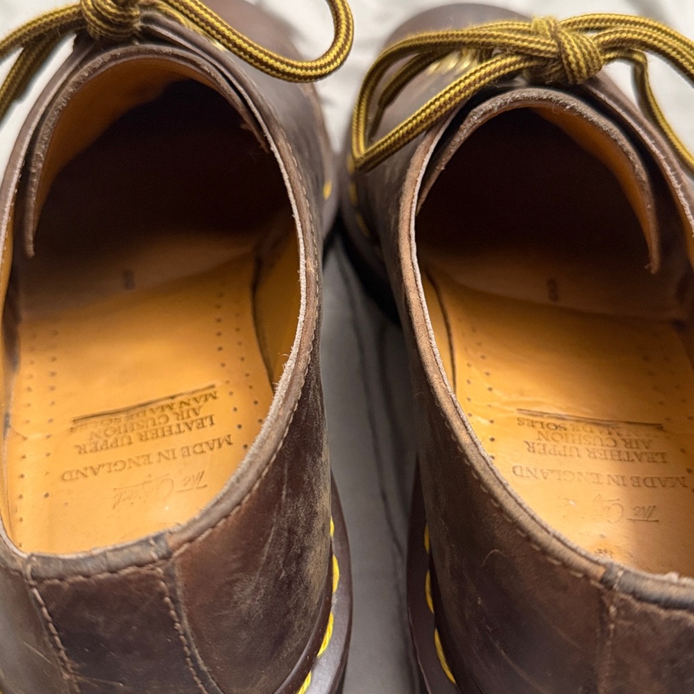 Vintage Made In England Brown Dr. Marten Oxfords - Picture 8 of 9